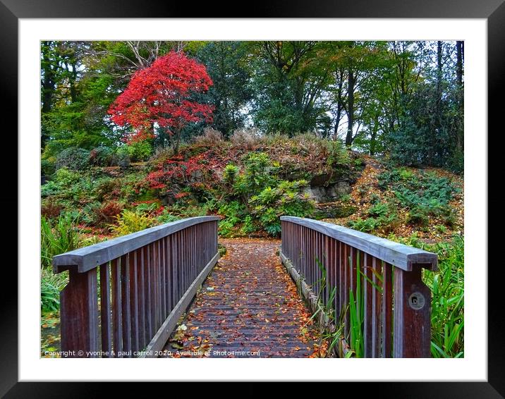 Victoria Park in autumn Framed Mounted Print by yvonne & paul carroll