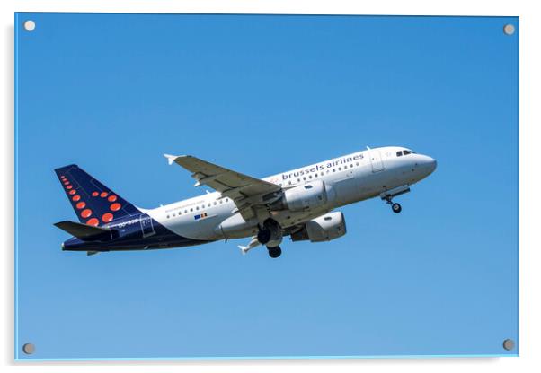 Brussels Airlines Airbus A319-111 Acrylic by Arterra 