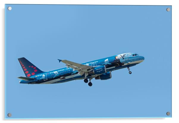 Brussels Airlines Airbus A320-214 Acrylic by Arterra 