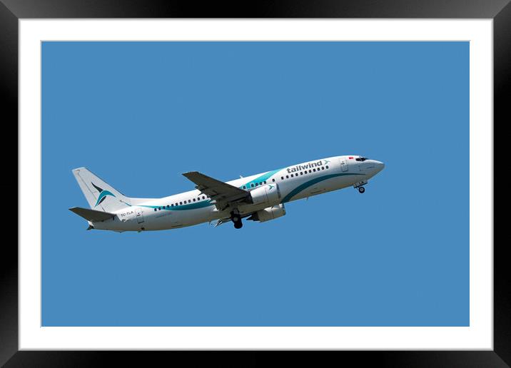 Tailwind Airlines Boeing 737-4Q8 Framed Mounted Print by Arterra 