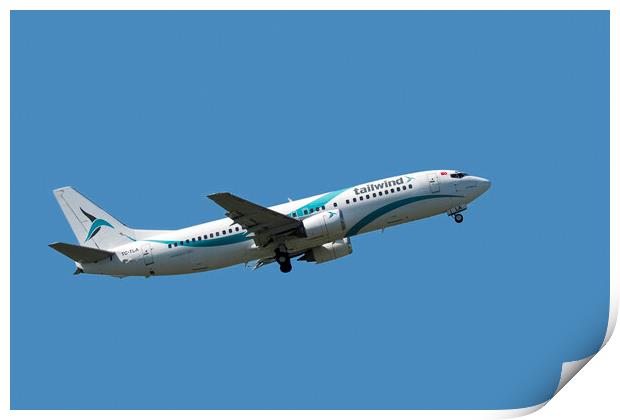 Tailwind Airlines Boeing 737-4Q8 Print by Arterra 