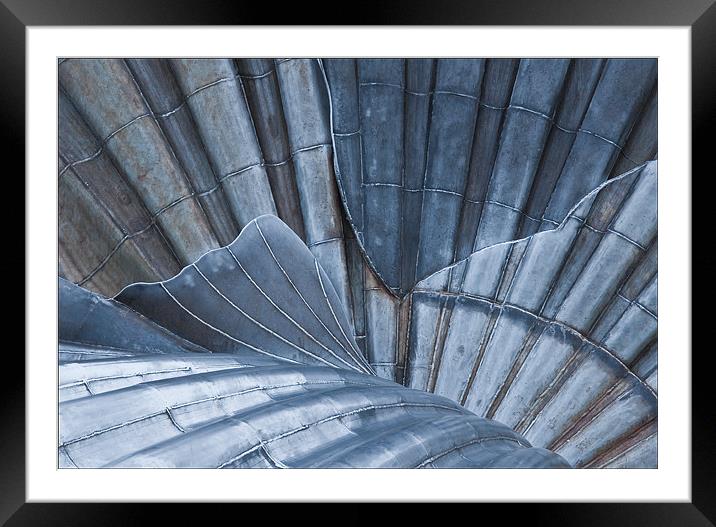 The Scallop detail, Aldeburgh, Suffolok Framed Mounted Print by Dave Turner