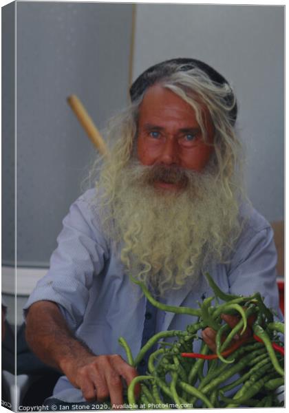 The pepper man of Turkey  Canvas Print by Ian Stone