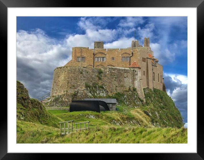 Lindisfarne Castle Northumberland Coast Framed Mounted Print by David Thompson