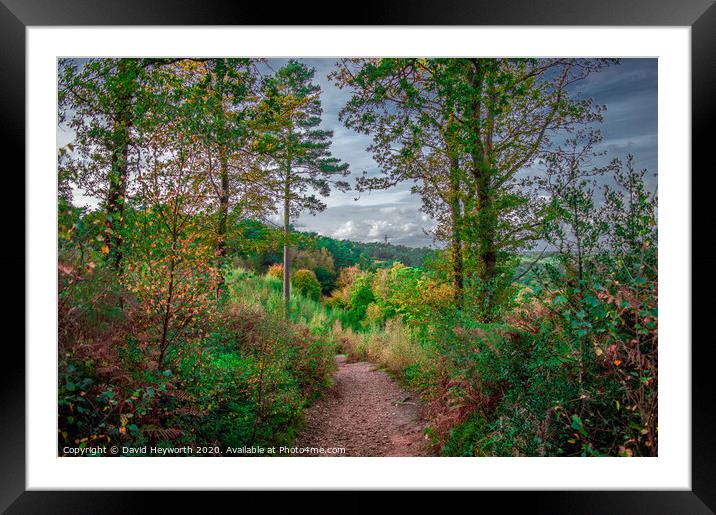 Entrance to the Devil's Punchbowl Framed Mounted Print by David Heyworth