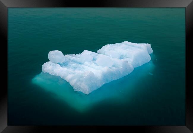 Iceberg Floating in Arctic Sea Framed Print by Arterra 