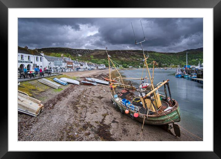 Ullapool Harbour, Scotland Framed Mounted Print by Arterra 