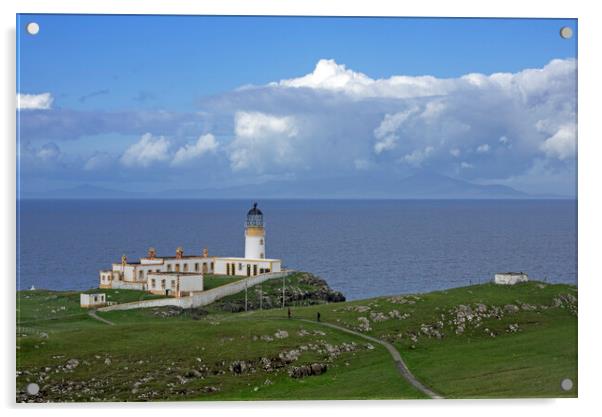Neist Point Lighthouse, Isle of Skye Acrylic by Arterra 