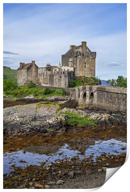 Eilean Donan Castle in the Scottish Highlands Print by Arterra 