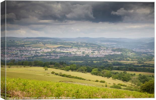 Views from the Garth Hill Canvas Print by Heidi Stewart