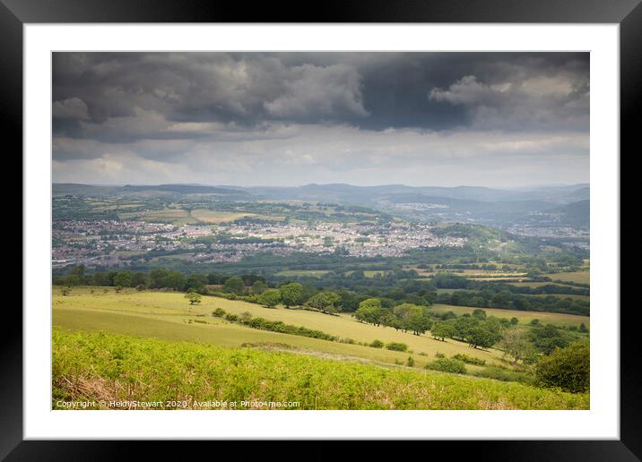Views from the Garth Hill Framed Mounted Print by Heidi Stewart