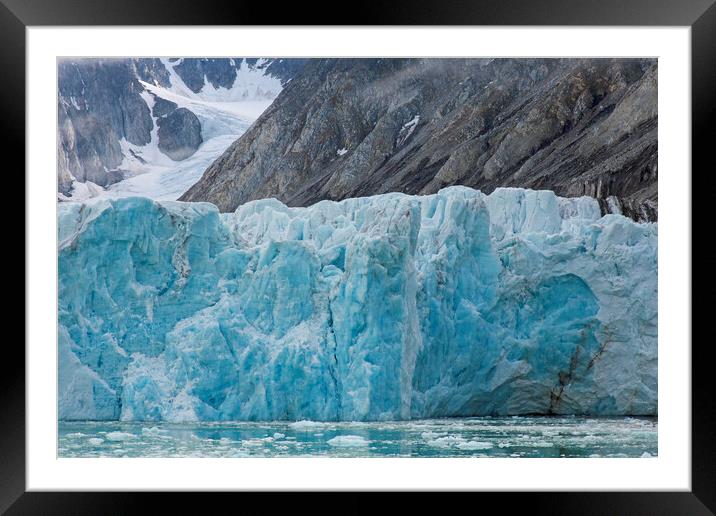 Waggonwaybreen Glacier, Svalbard Framed Mounted Print by Arterra 