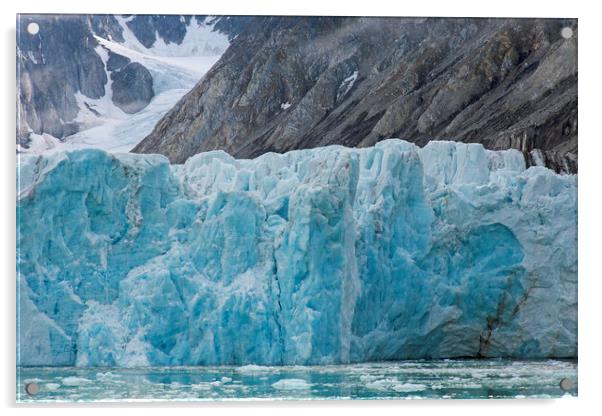 Waggonwaybreen Glacier, Svalbard Acrylic by Arterra 