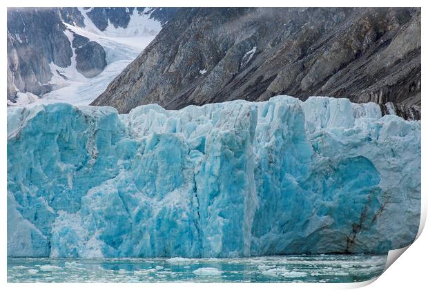 Waggonwaybreen Glacier, Svalbard Print by Arterra 