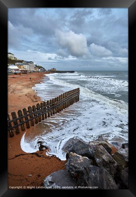 Ventnor Beach Isle Of Wight Framed Print by Wight Landscapes