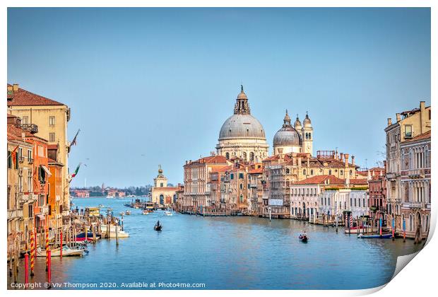 The Grand Canal Print by Viv Thompson