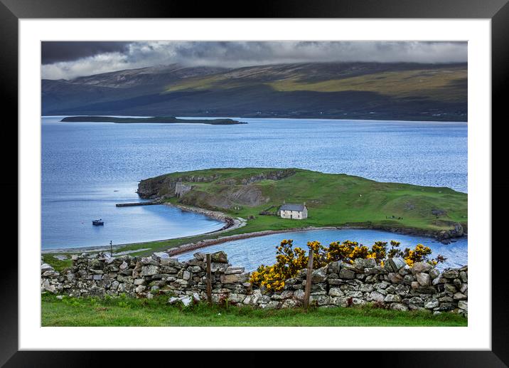 Old Ferry House at Ard Neakie in Loch Eriboll, Scotland Framed Mounted Print by Arterra 