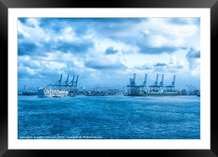 entrance to Panama Canal Framed Mounted Print by keith hannant