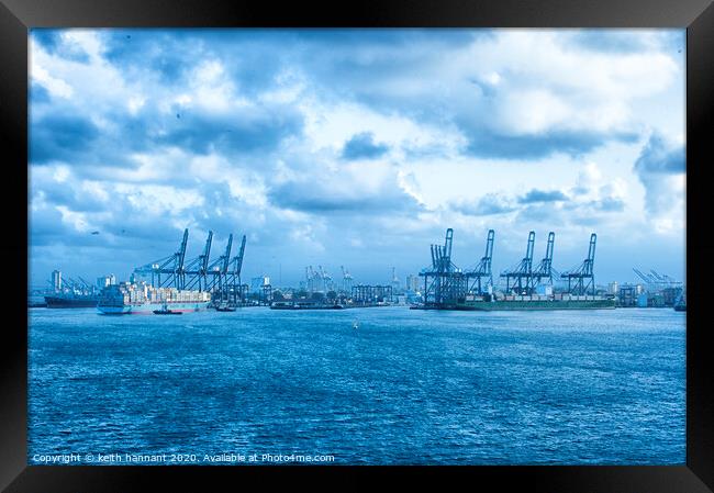 entrance to Panama Canal Framed Print by keith hannant