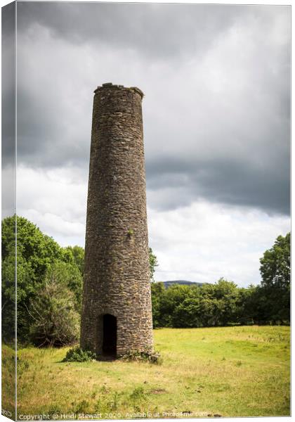 The Witches Tower of Llantrisant Canvas Print by Heidi Stewart