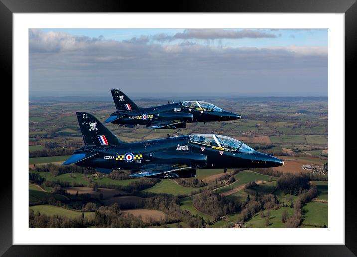 100 Squadron Hawks Framed Mounted Print by Oxon Images
