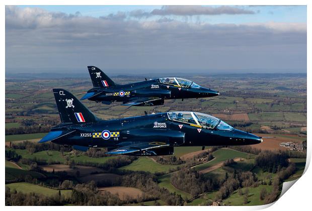 100 Squadron Hawks Print by Oxon Images