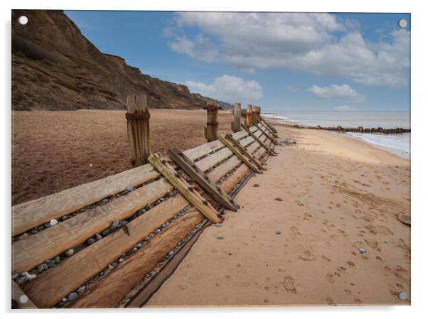 Overstrand Beach Acrylic by Kevin Snelling
