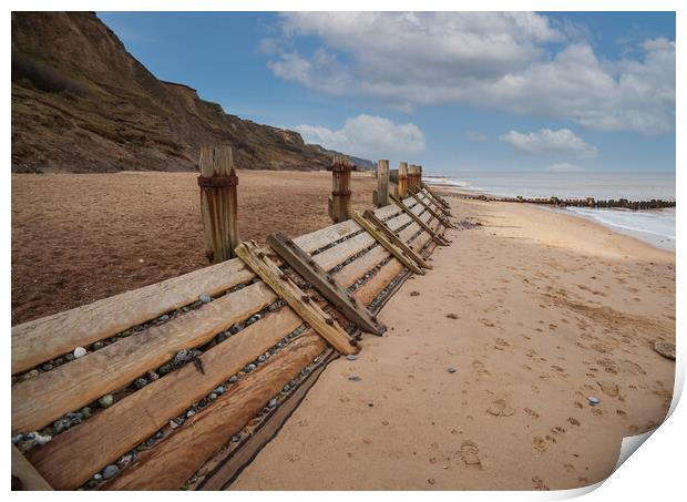 Overstrand Beach Print by Kevin Snelling