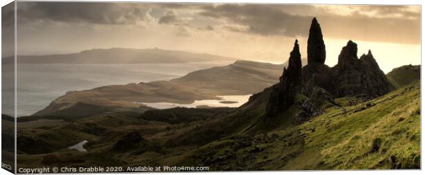 Old Man of Storr Canvas Print by Chris Drabble