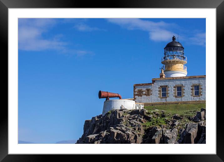 Neist Point Lighthouse and Foghorn Framed Mounted Print by Arterra 