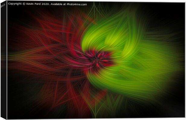 Abstract of Dahlia Canvas Print by Kevin Ford