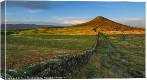 Leading to Roseberry Topping Canvas Print by Greg Marshall