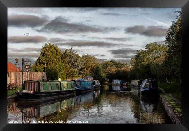 Moored up  Framed Print by keith hannant