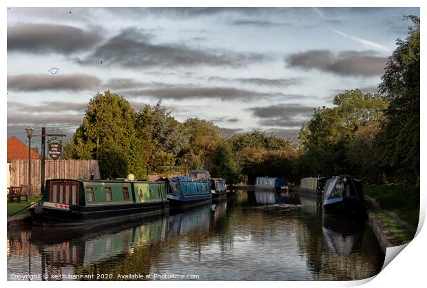 Moored up  Print by keith hannant