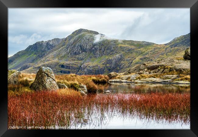 Bowfell, Lake District Framed Print by geoff shoults