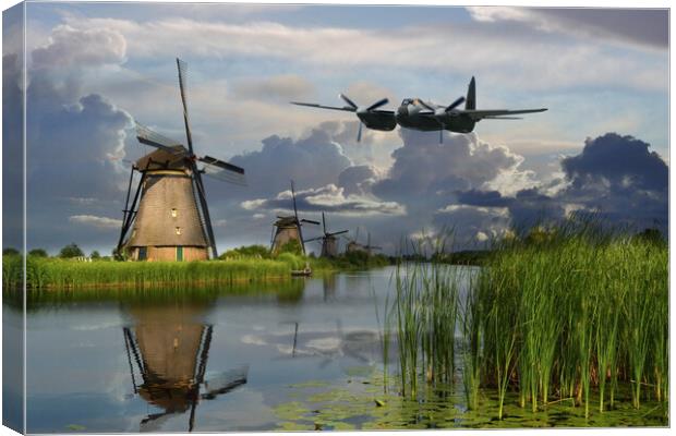 Mosquito And The Mill Canvas Print by J Biggadike