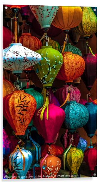 Lanterns of Vietnam  Acrylic by Ian Stone