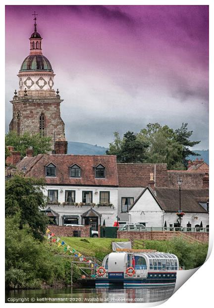 Upton upon severn Print by keith hannant