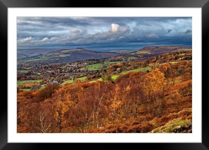 Hathersage and Hope Valley  Framed Mounted Print by Darren Galpin