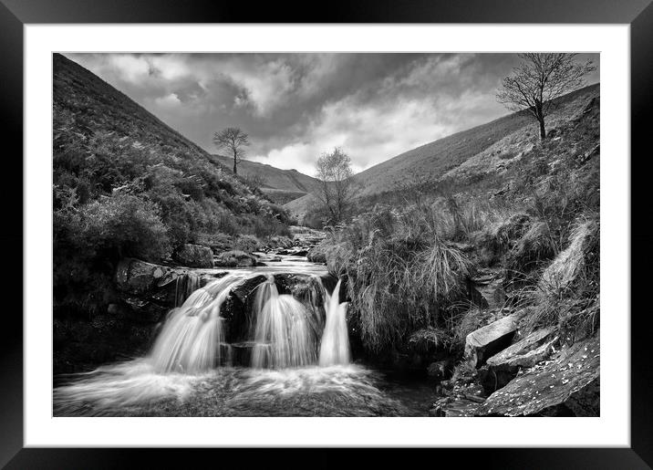 Fair Brook Waterfalls Framed Mounted Print by Darren Galpin
