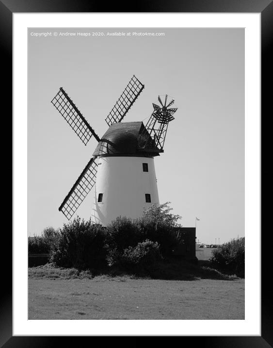 Windmill at Lytham St Annes Framed Mounted Print by Andrew Heaps