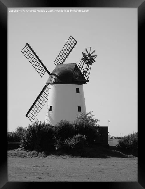 Windmill at Lytham St Annes Framed Print by Andrew Heaps