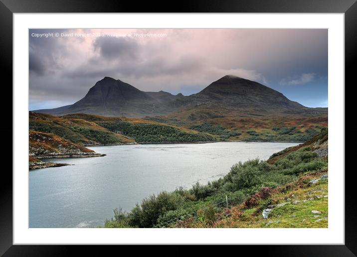 The Quinag Range, Assynt, NW Highlands of Scotland, UK Framed Mounted Print by David Forster