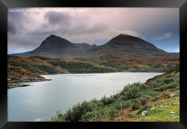 The Quinag Range, Assynt, NW Highlands of Scotland, UK Framed Print by David Forster