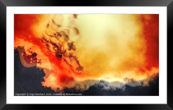 Riding wind in heaven Framed Mounted Print by Ingo Menhard