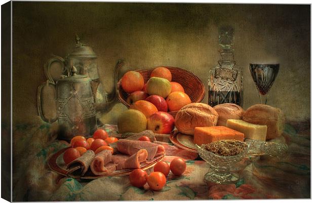 Still Life Lunch !! Canvas Print by Irene Burdell