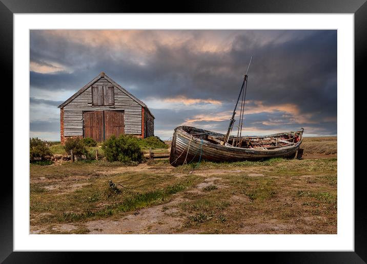 thornham coal barn Framed Mounted Print by Kevin Snelling