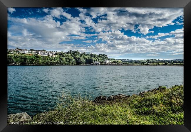 A Cloudy Goodwick Framed Print by Jane Metters