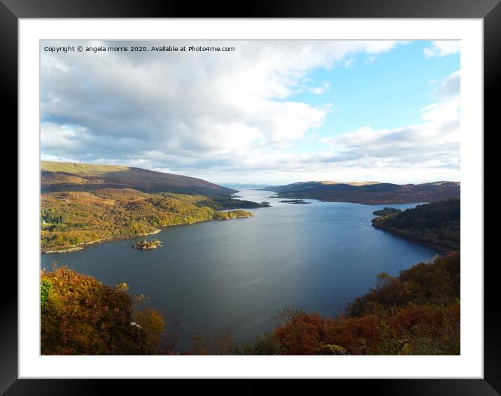 Kyles of Bute Framed Mounted Print by angela morris