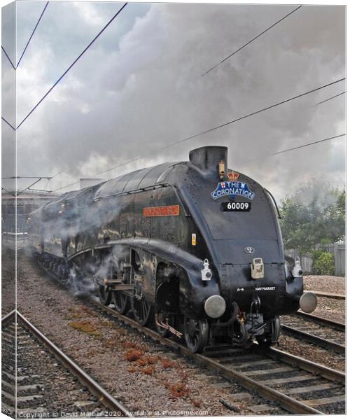 The Coronation Steam Special leaving York Canvas Print by David Mather